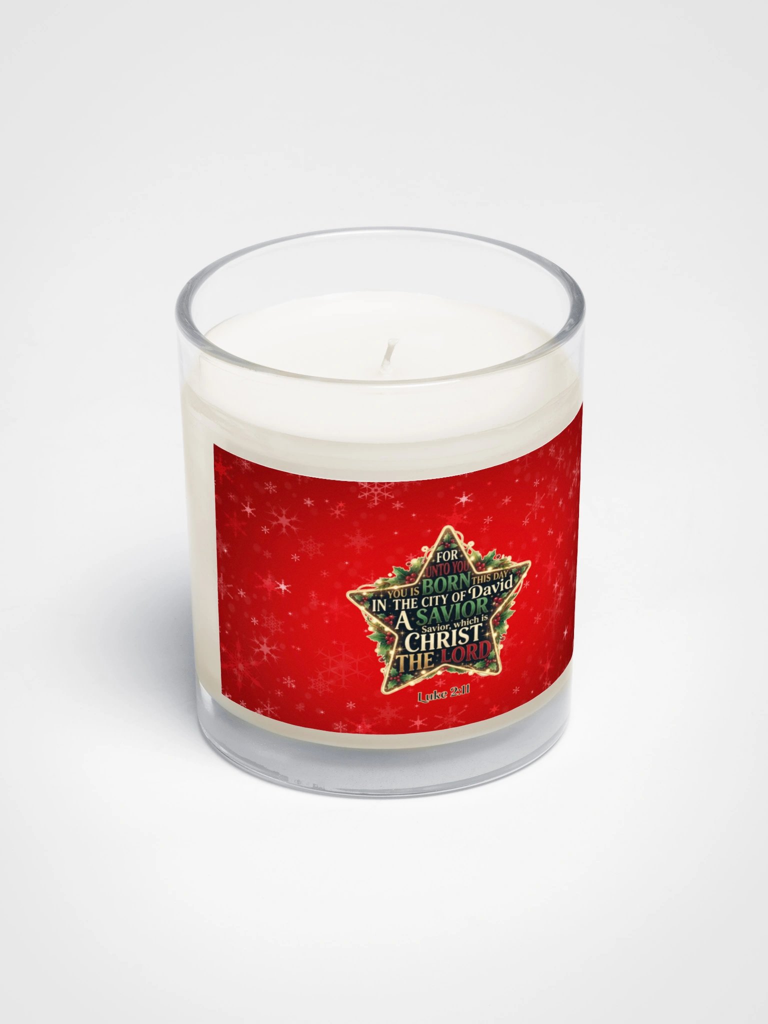 Luke 2:11 Christmas Star Candle product image (2)