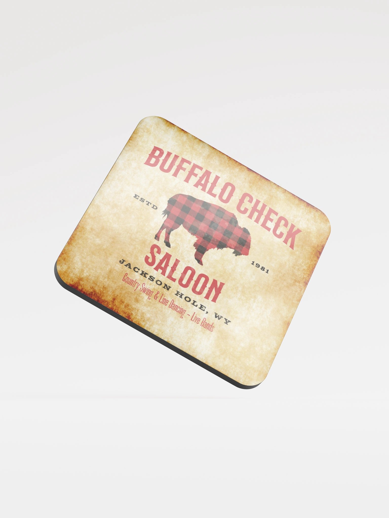 Buffalo Check Saloon • Beverage Coaster product image (1)