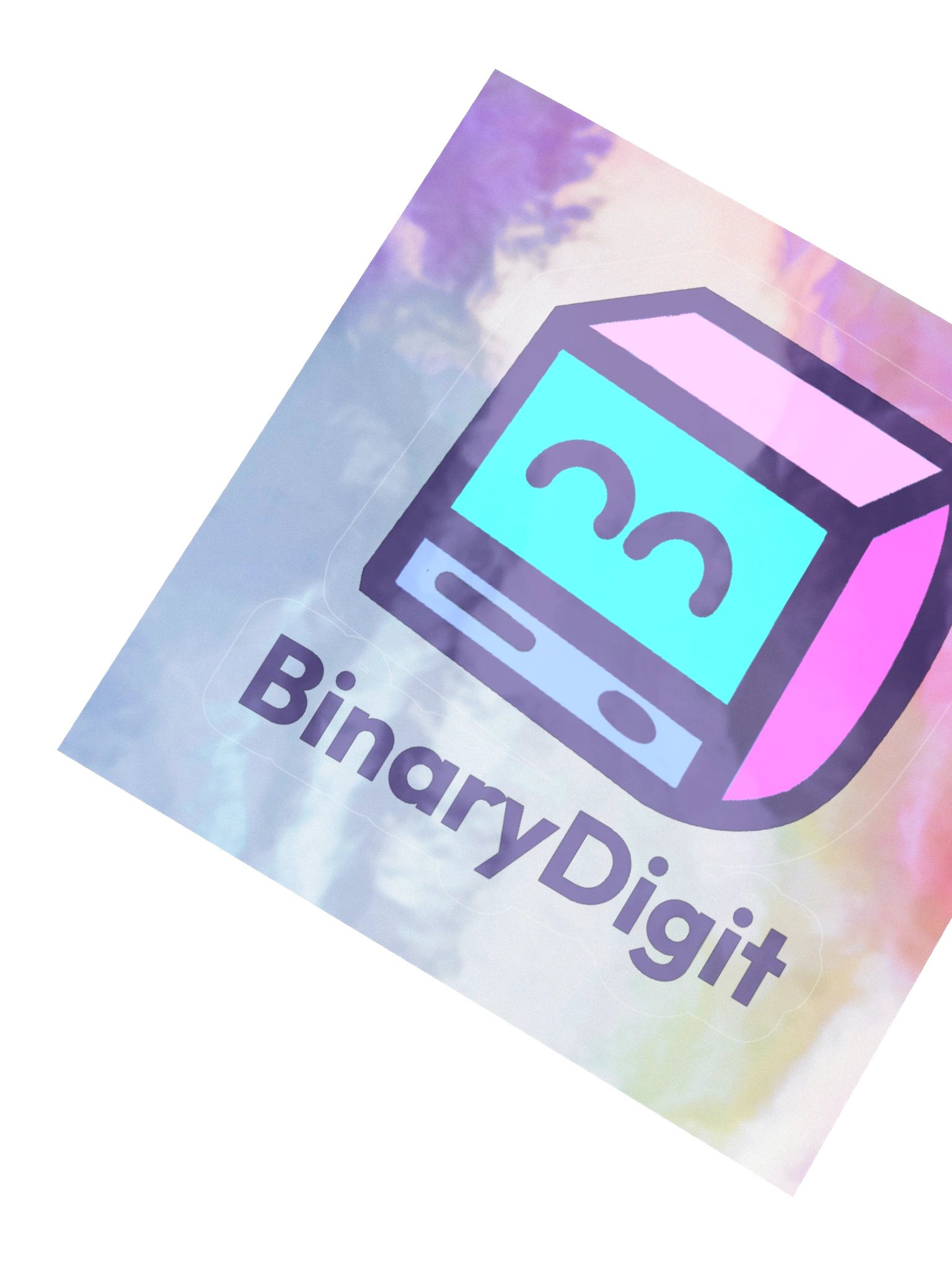 BinaryDigit Holograph Cube Sticker product image (2)