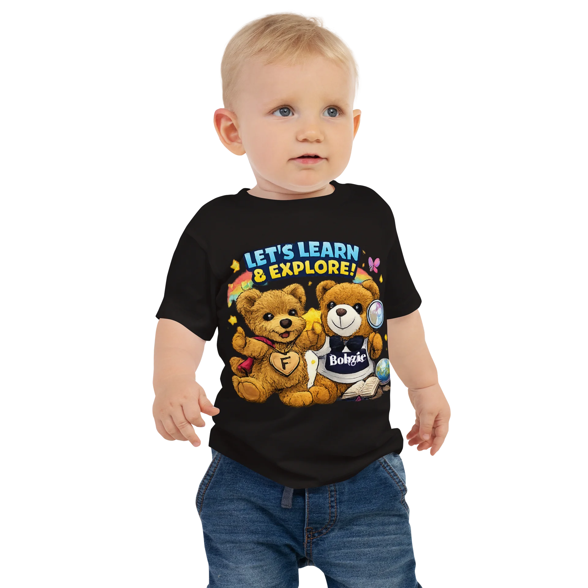Brave Heart Club Baby Tee – Learn & Explore by FayzieBobs product image (1)