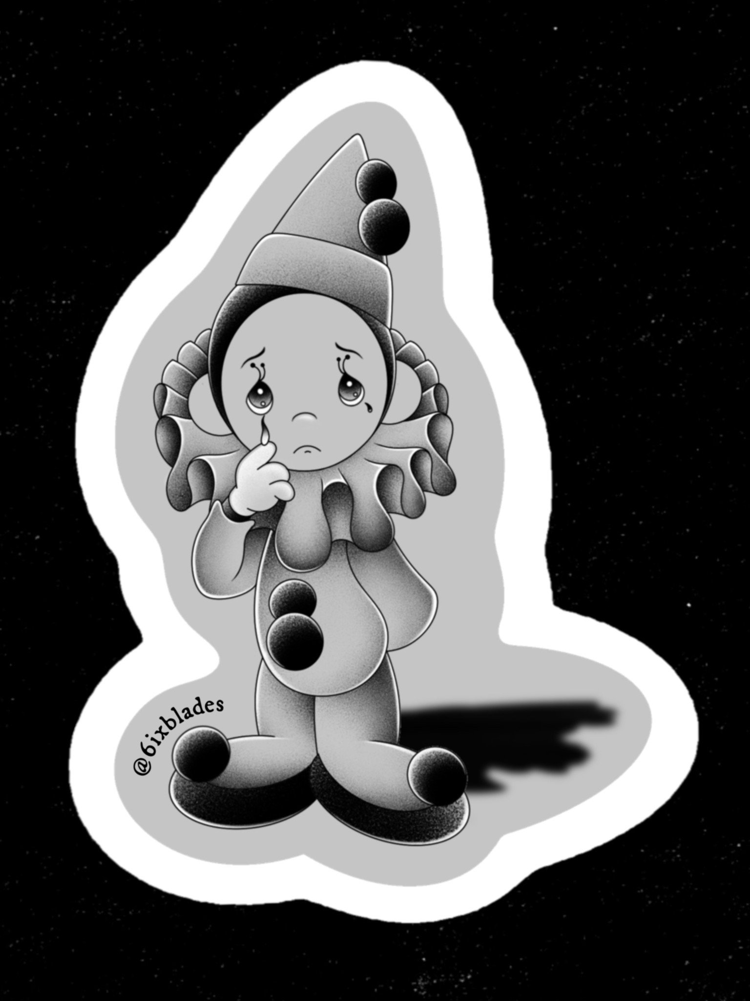 6ixblades Clown Sticker Pack product image (3)