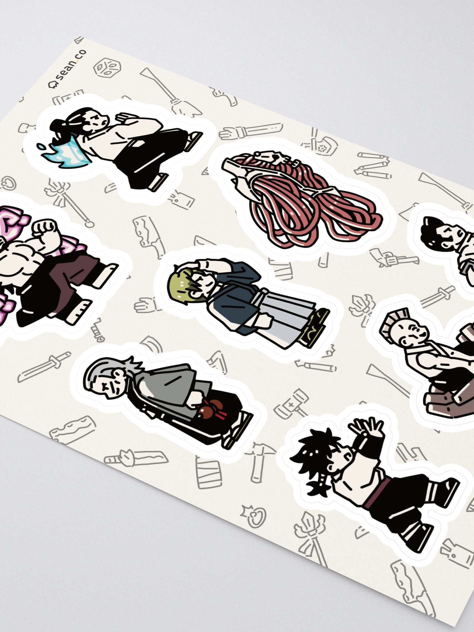 Zenin Clan Jujutsu Kaisen Sticker Sheet | Naobito Naoya Ogi Jinichi Ranta Chojuro Nobuaki product image (2)