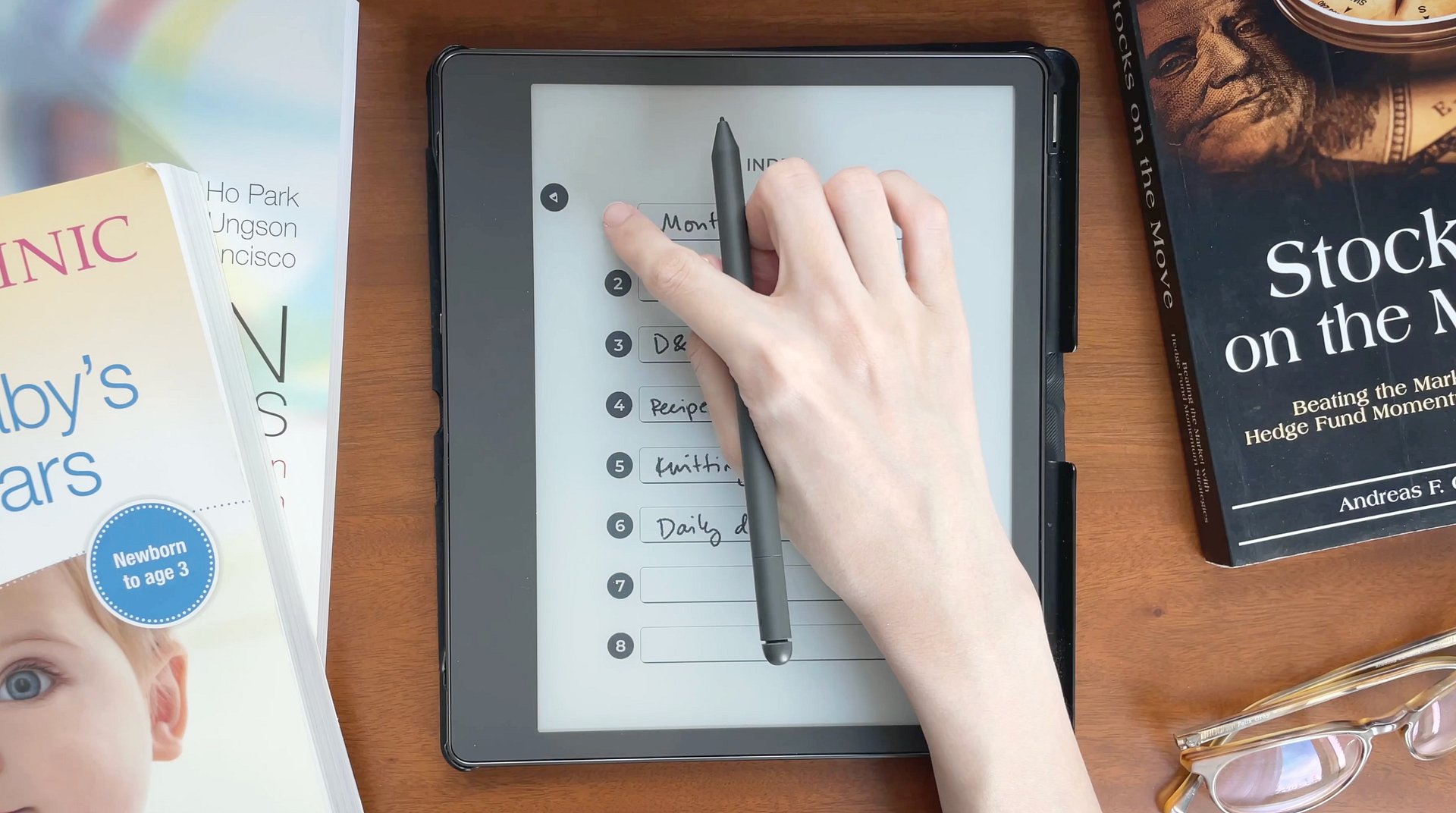 Custom eink notebook - TOP tabs product image (2)