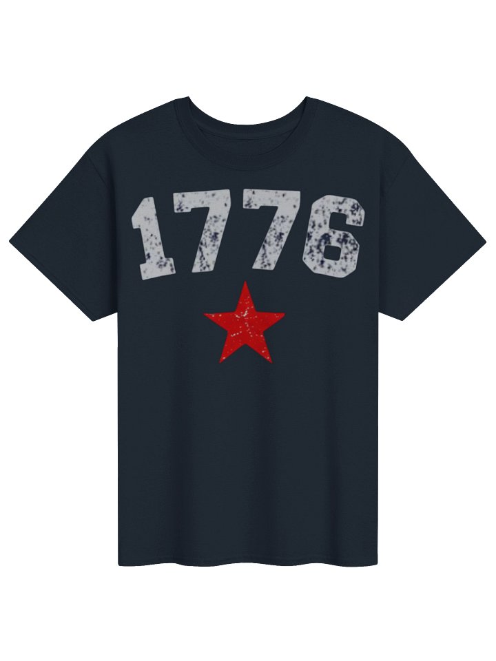 1776 Distressed Star Vintage Patriotic Navy Independence Day USA 250th Anniversary Tee product image (2)