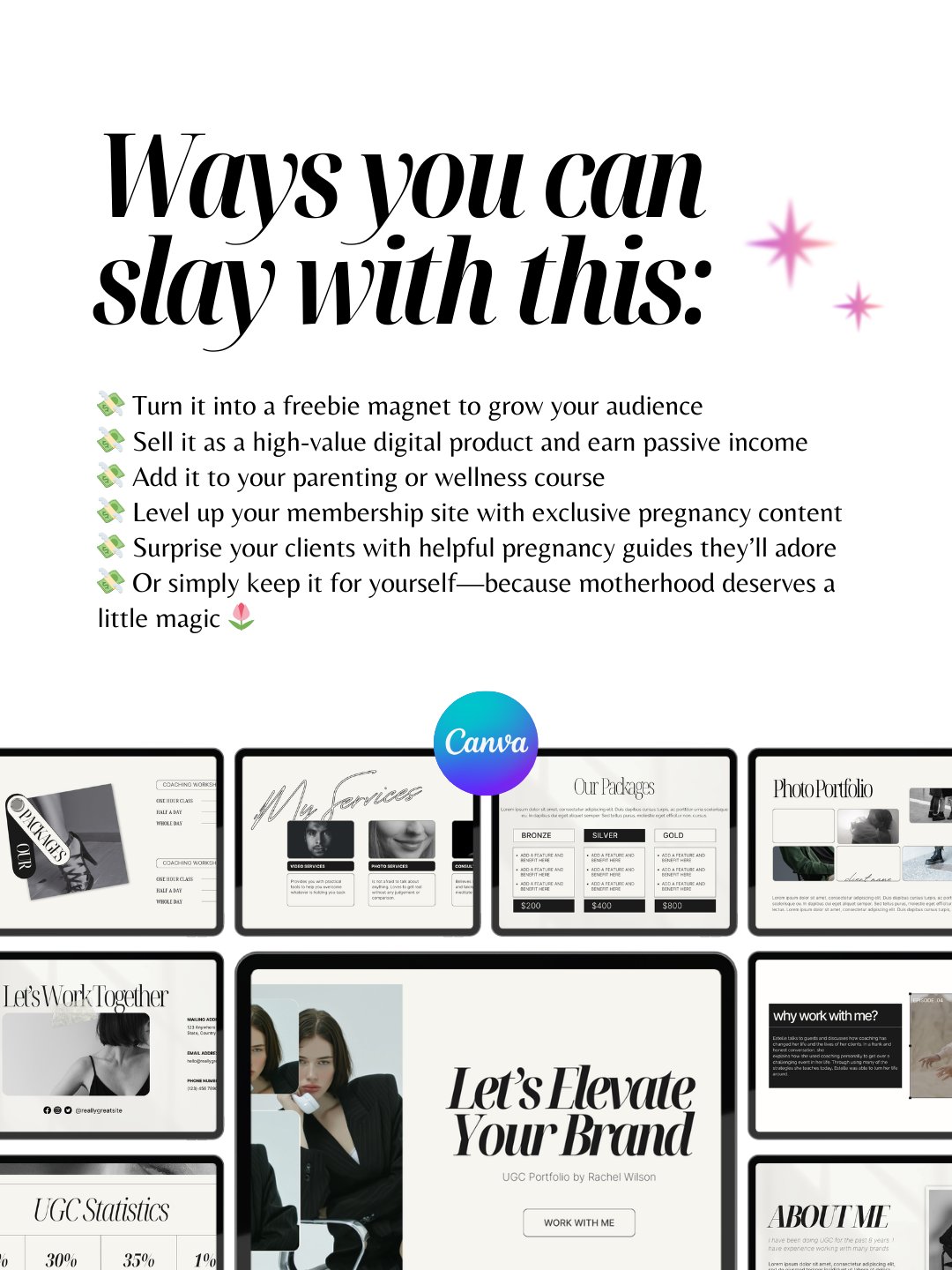 6 UGC Ebooks & Portfolio Templates | MRR PLR Bundle product image (9)
