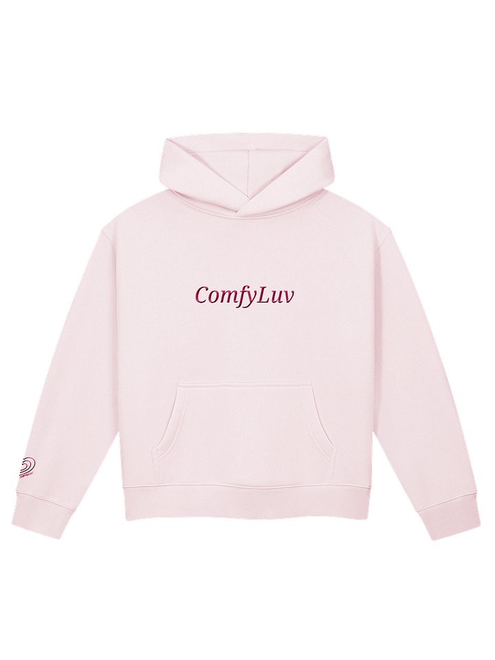 Slightly Cropped Hoodies Baby Pink product image (1)
