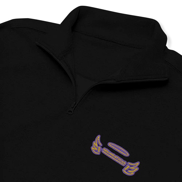 ANGELIC (tulip design) embroidered quarter zip product image (1)