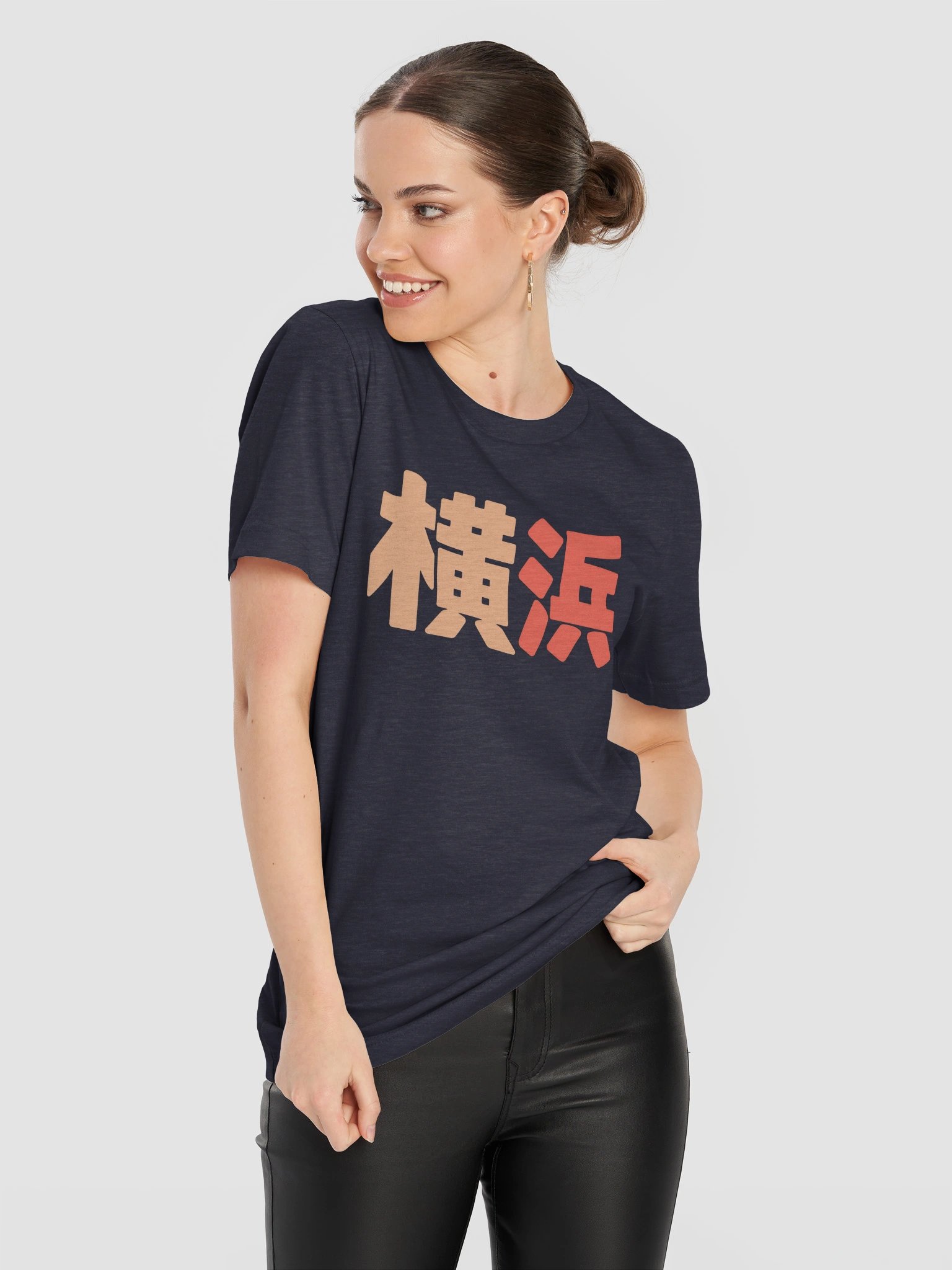 Yokohama Peach Red Kanji Graphic Tee product image (11)
