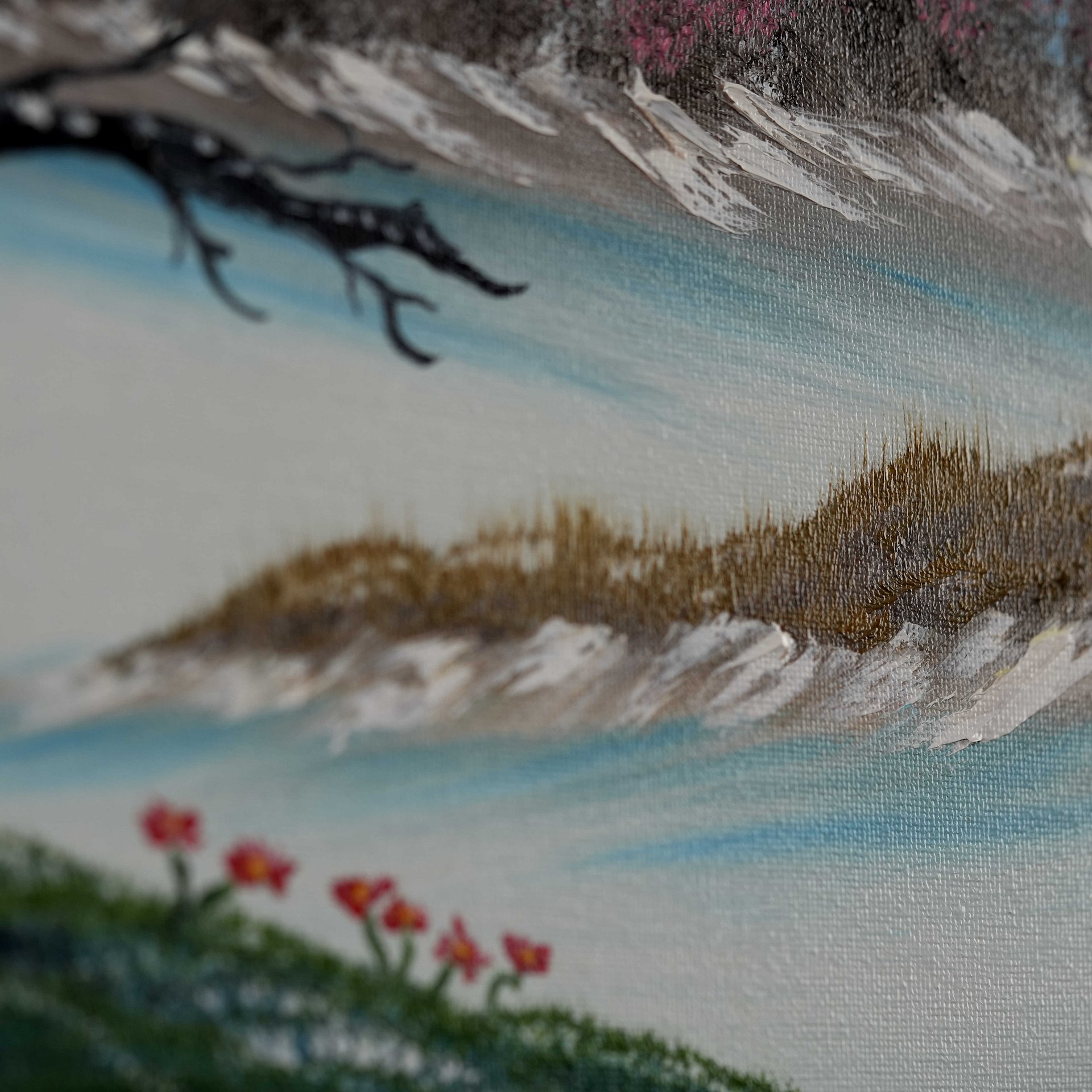 The Winter Flowers (Original) 12x12 Canvas product image (3)