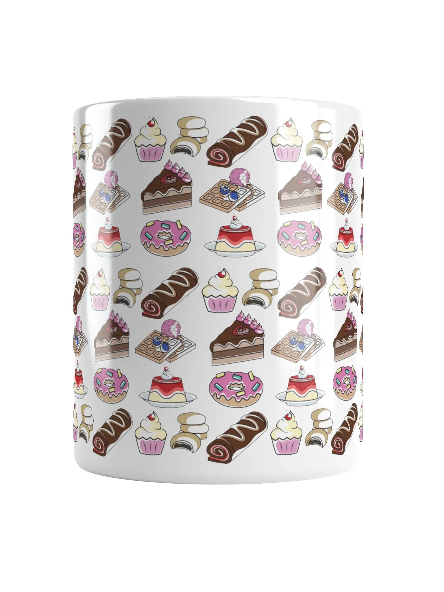Sweets and Cakes pattern (Glossy Mug) product image (5)