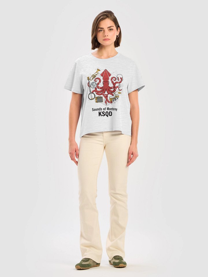 KSQD “Sounds of Monterey” Organic Ribbed Neck T-Shirt product image (2)