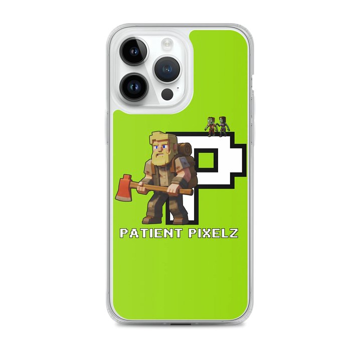 Patient PixelZ P Logo iPhone® MagSafe® Case (Neon Green) product image (2)