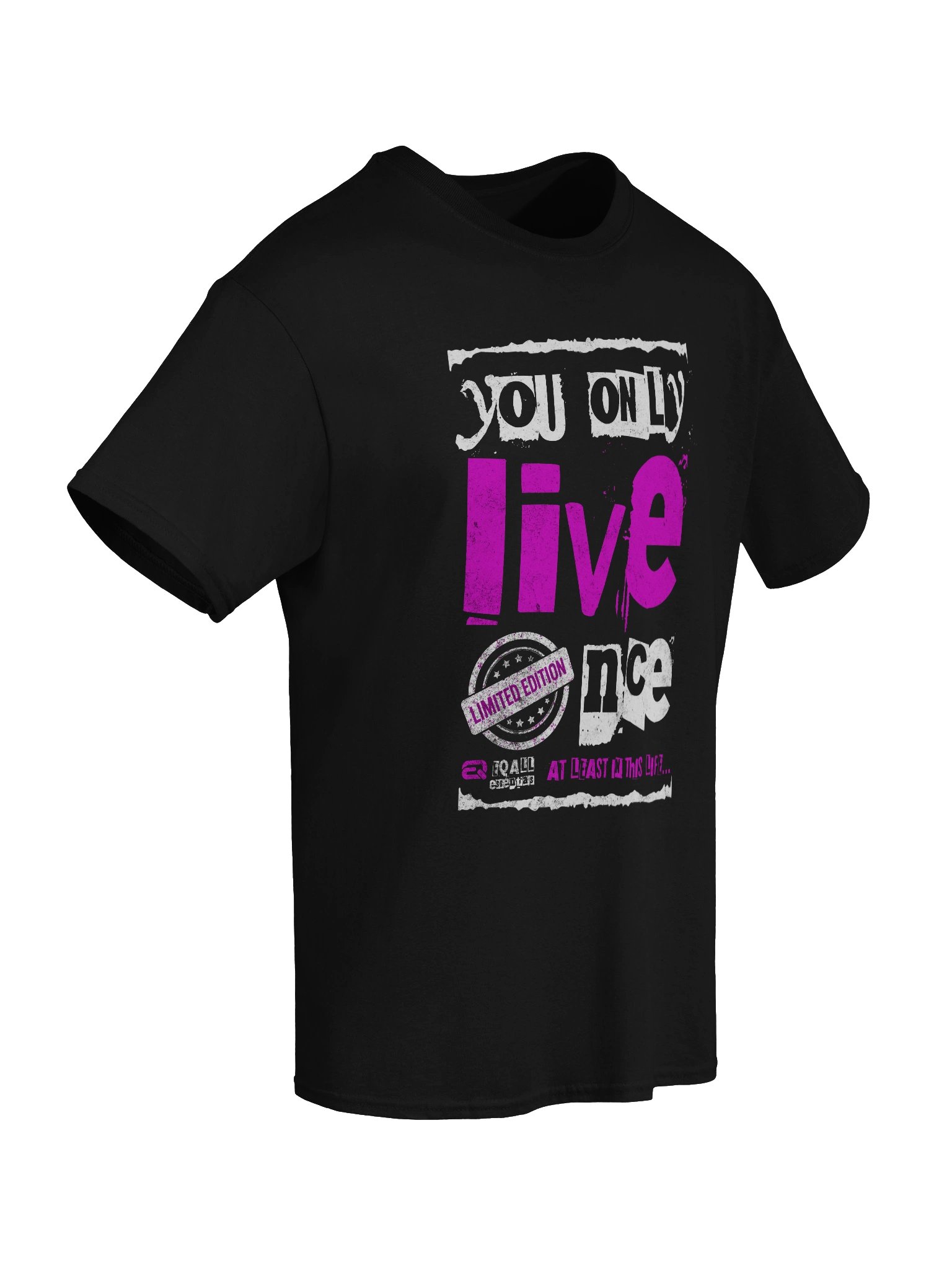 You Only Live Once! Cotton Unisex Gildan R3CVR.i by EQALL® Essentials_Cyclamen product image (8)