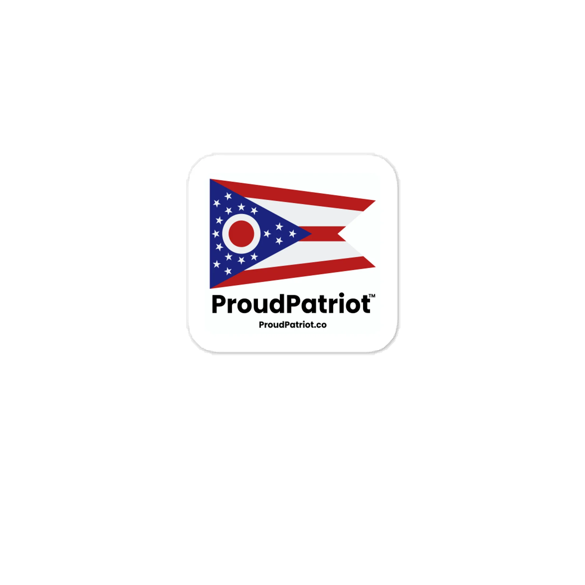 Ohio State Flag Vinyl Sticker product image (1)