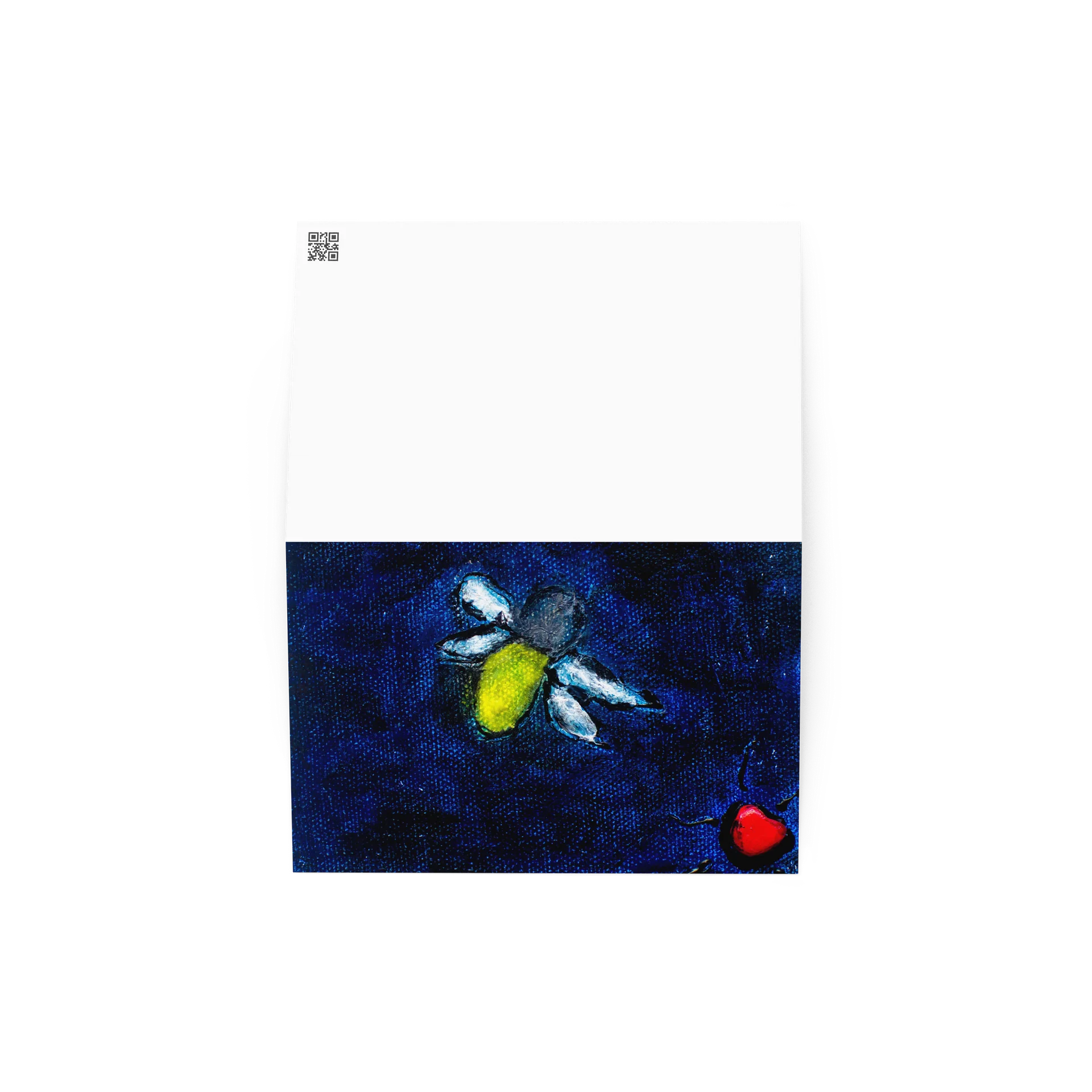 Still Glowing — Firefly Painting — Printed Greeting Card — Beyond The Thicket product image (2)