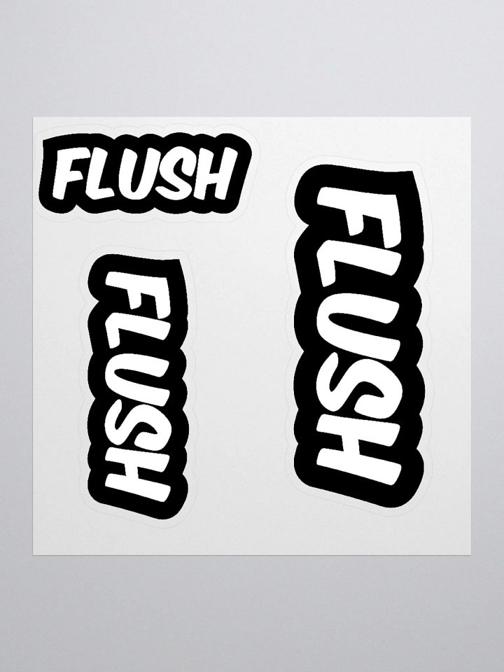 FLUSH 3 pack Kiss-cut stickers product image (1)