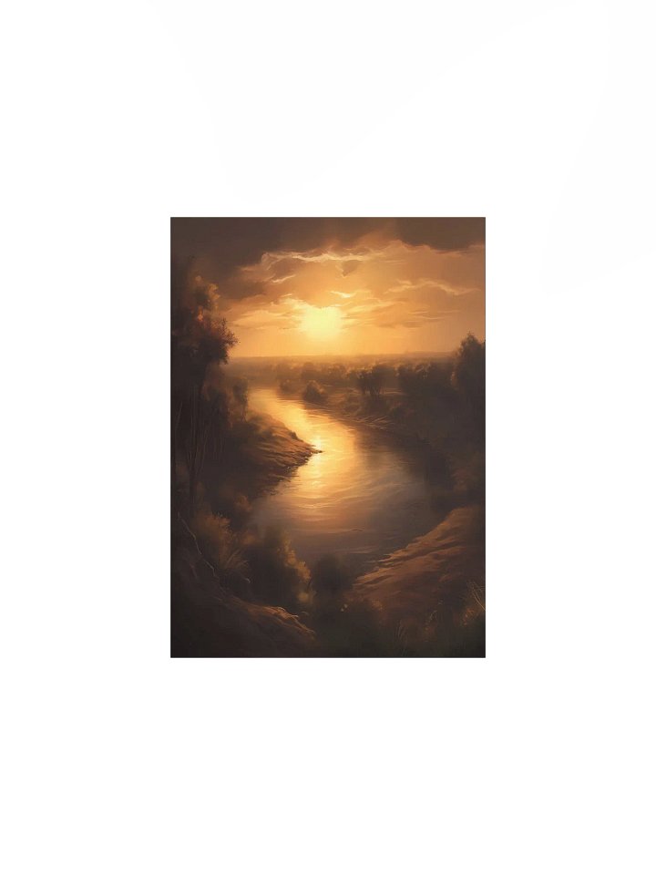 Mystic Nile Glow – Artistic Egyptian River Landscape Wall Art product image (1)