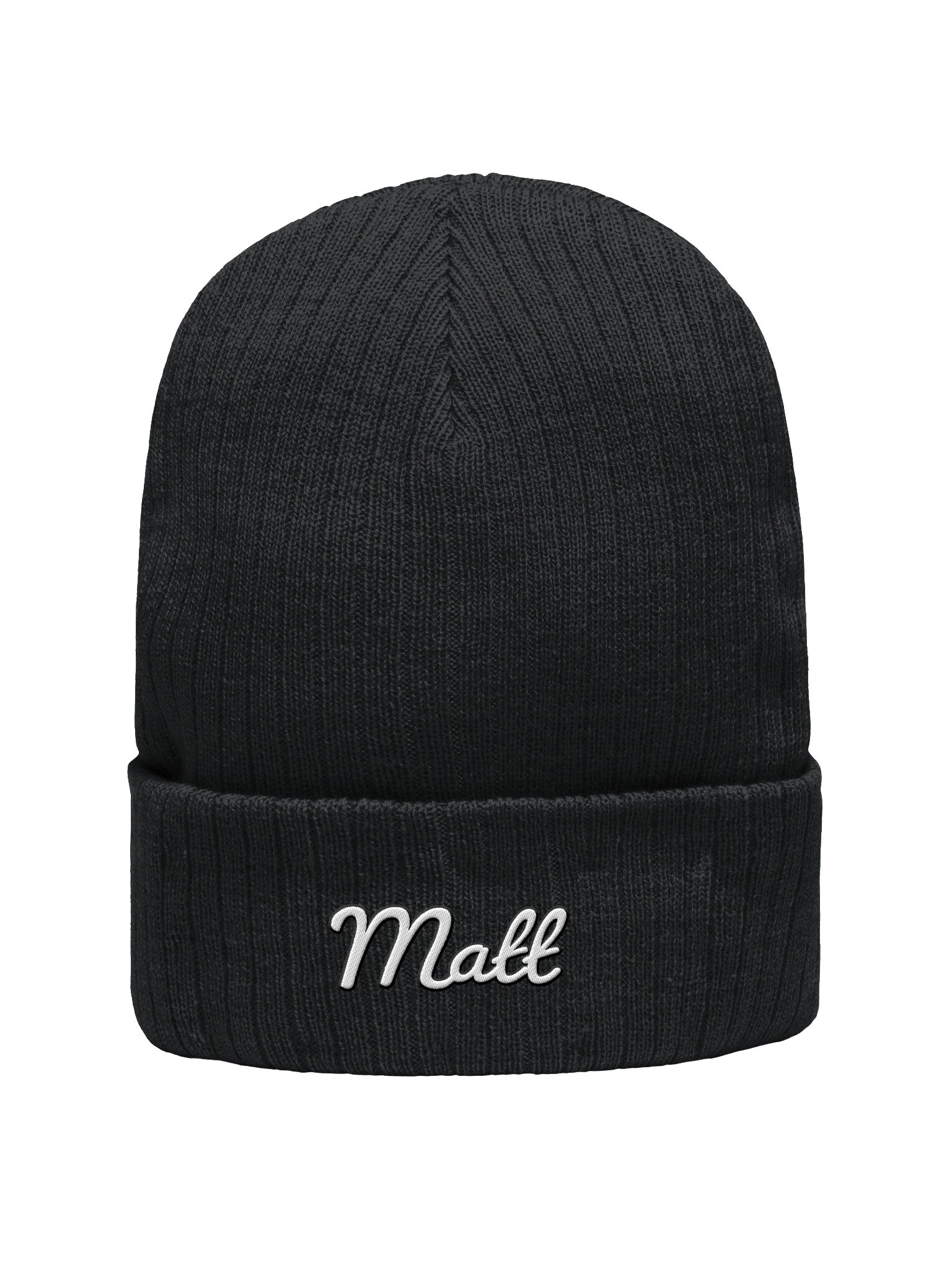Ethereal Script Ribbed Beanie product image (1)