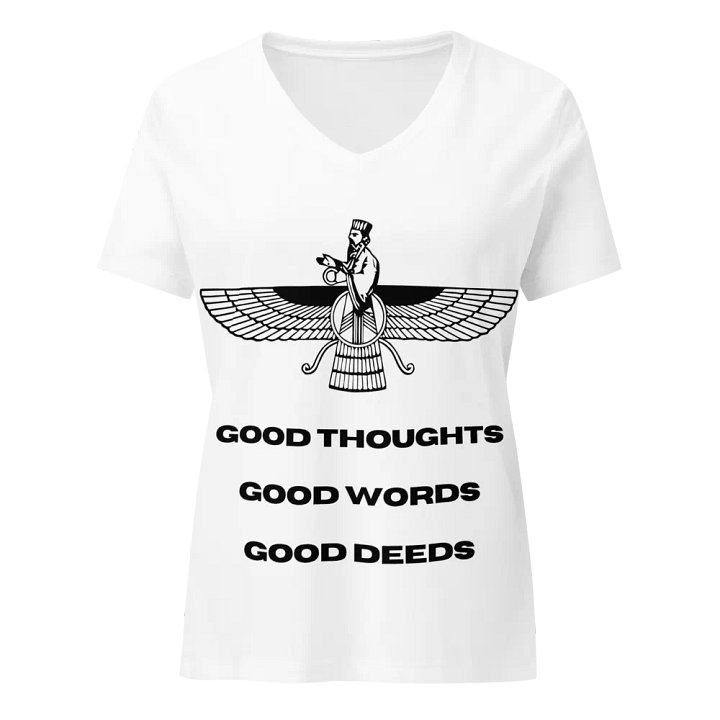 Faravahar Persian Design T-Shirt Good Thoughts Good Words Good Deeds product image (1)