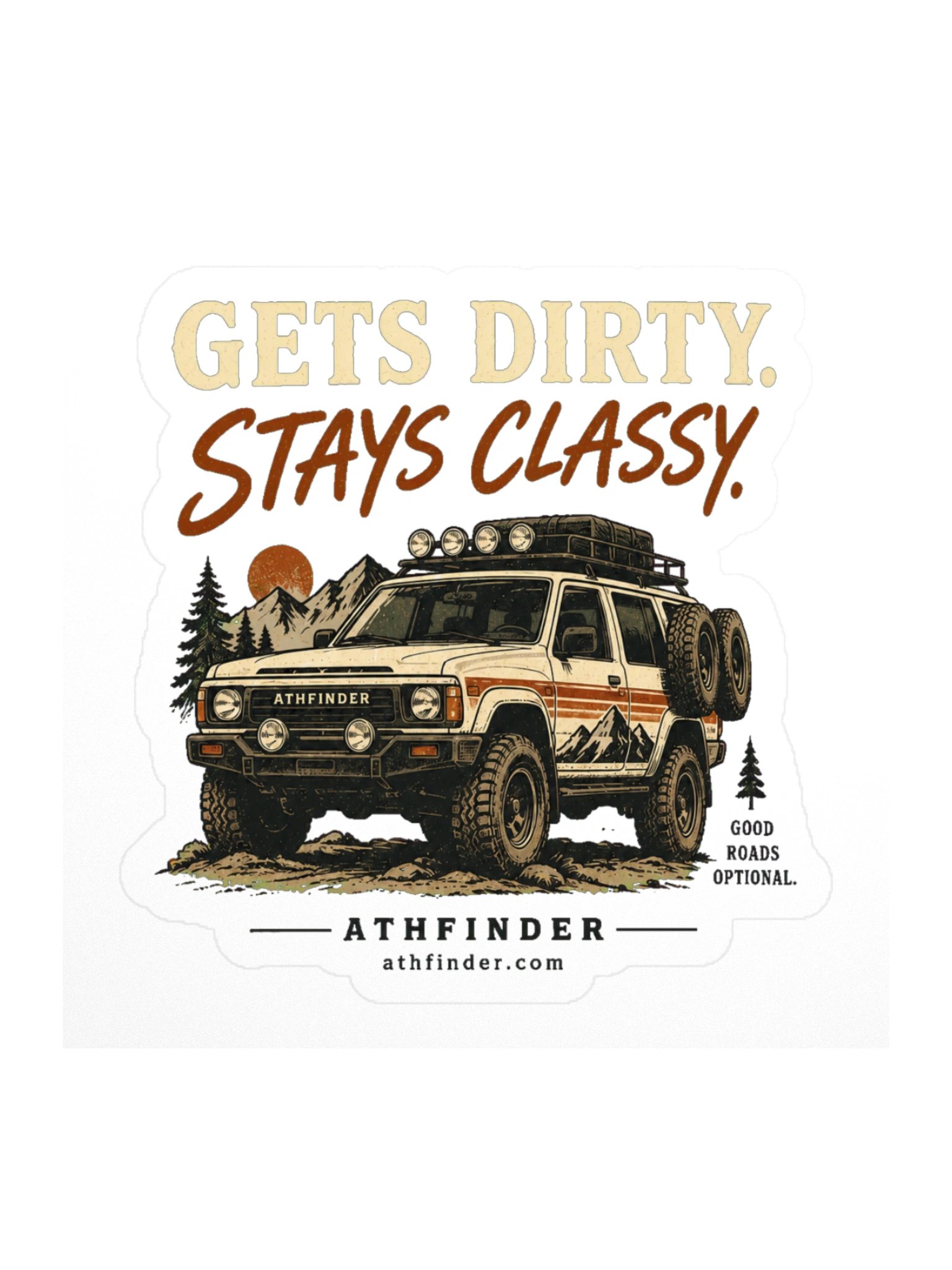 Dirty, yet classy sticker product image (1)