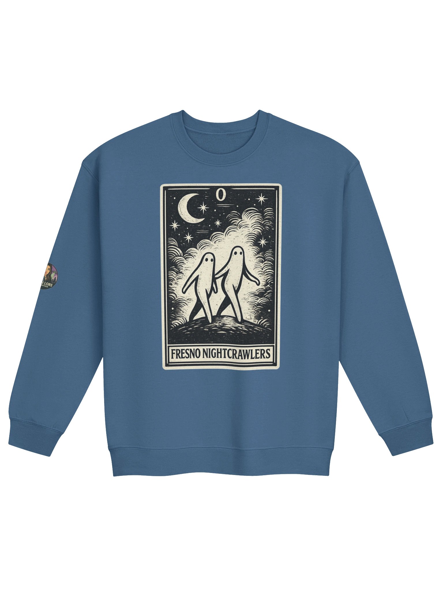 FRESNO NIGHTCRAWLERS- THE FOOL- CLASSIC CREW NECK SWEATSHIRT product image (29)