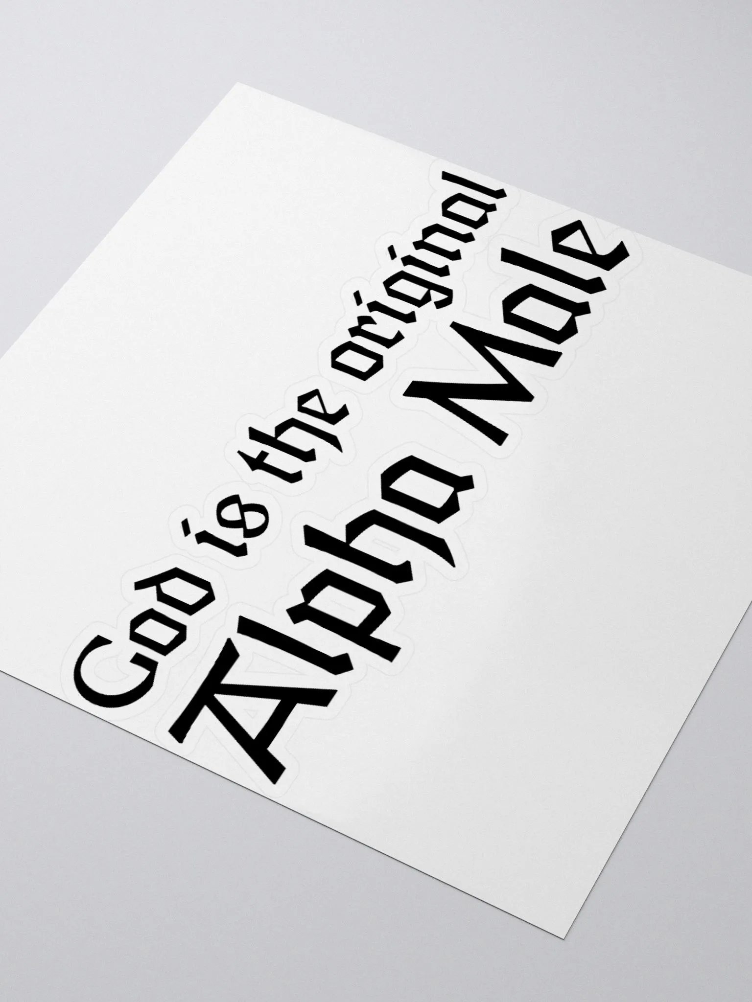 Alpha Male Sticker (Black) product image (9)