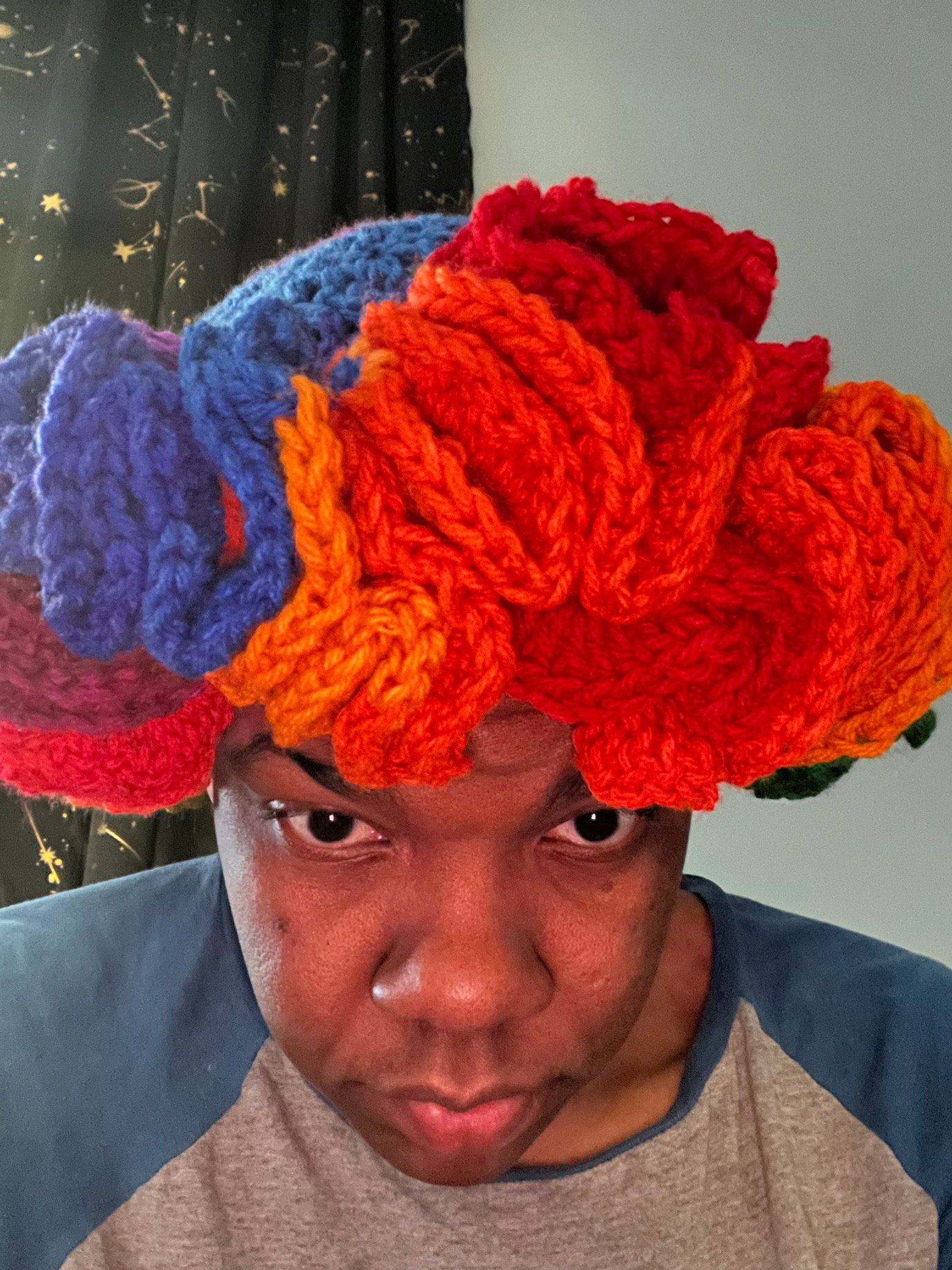 Rainbrow Bright Ruffle Hat product image (1)