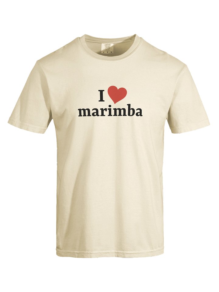 I <3 marimba | short sleeve comfort colors t-shirt product image (1)