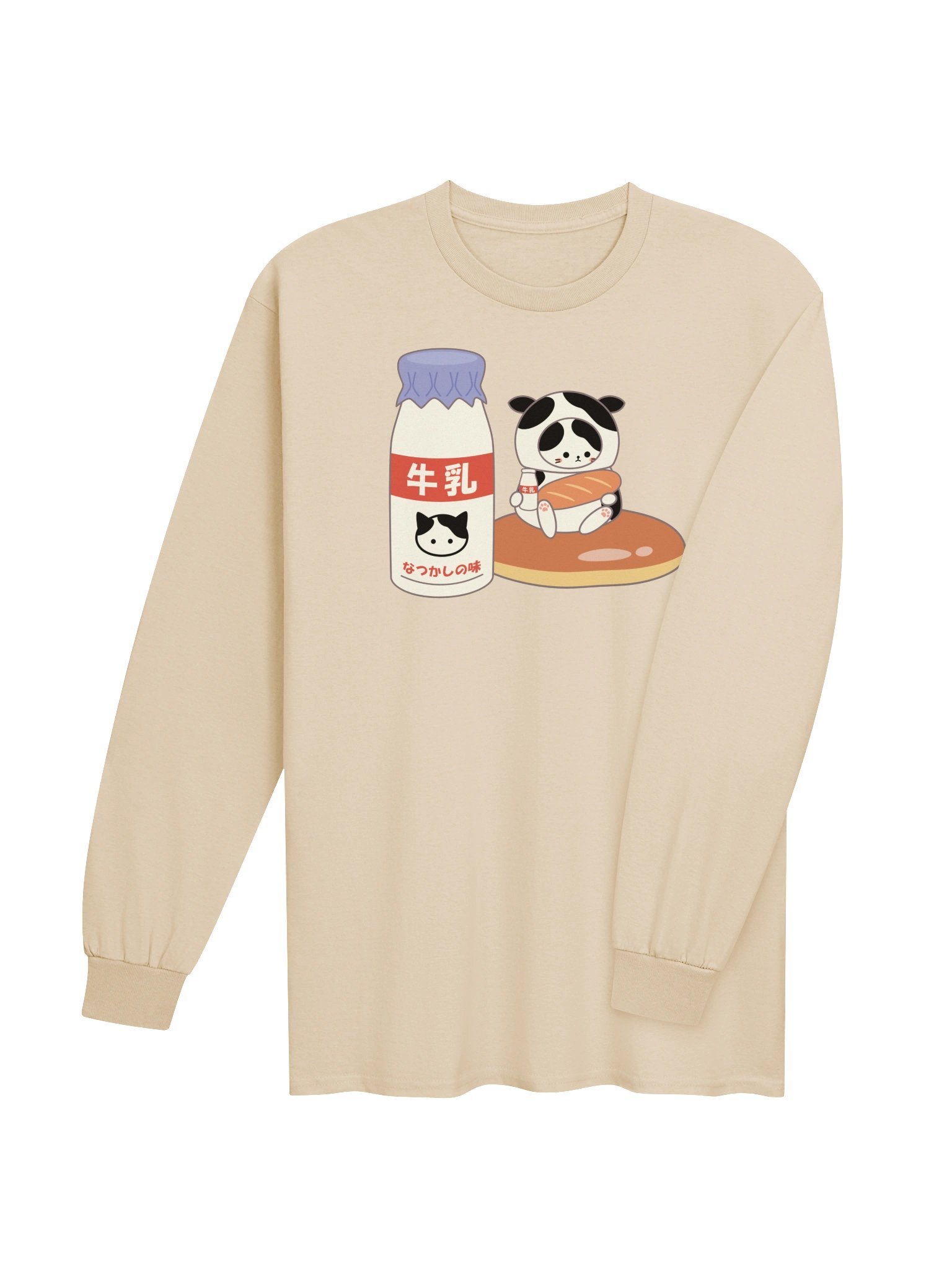Milk Cat - Unisex Adult Long Sleeve T-shirt product image (3)