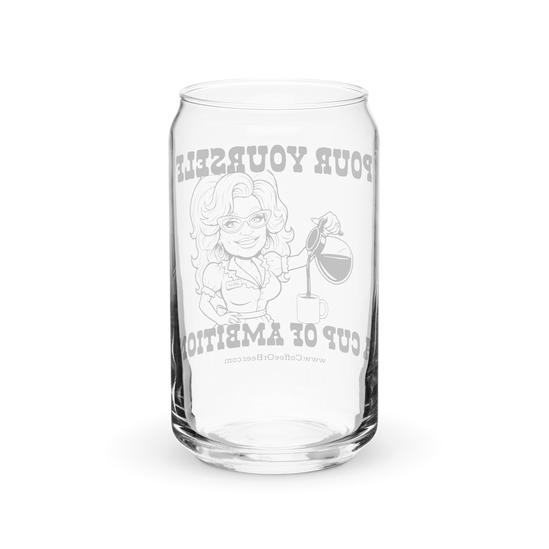 Cup of Ambition Can-Shaped Pint Glass product image (2)