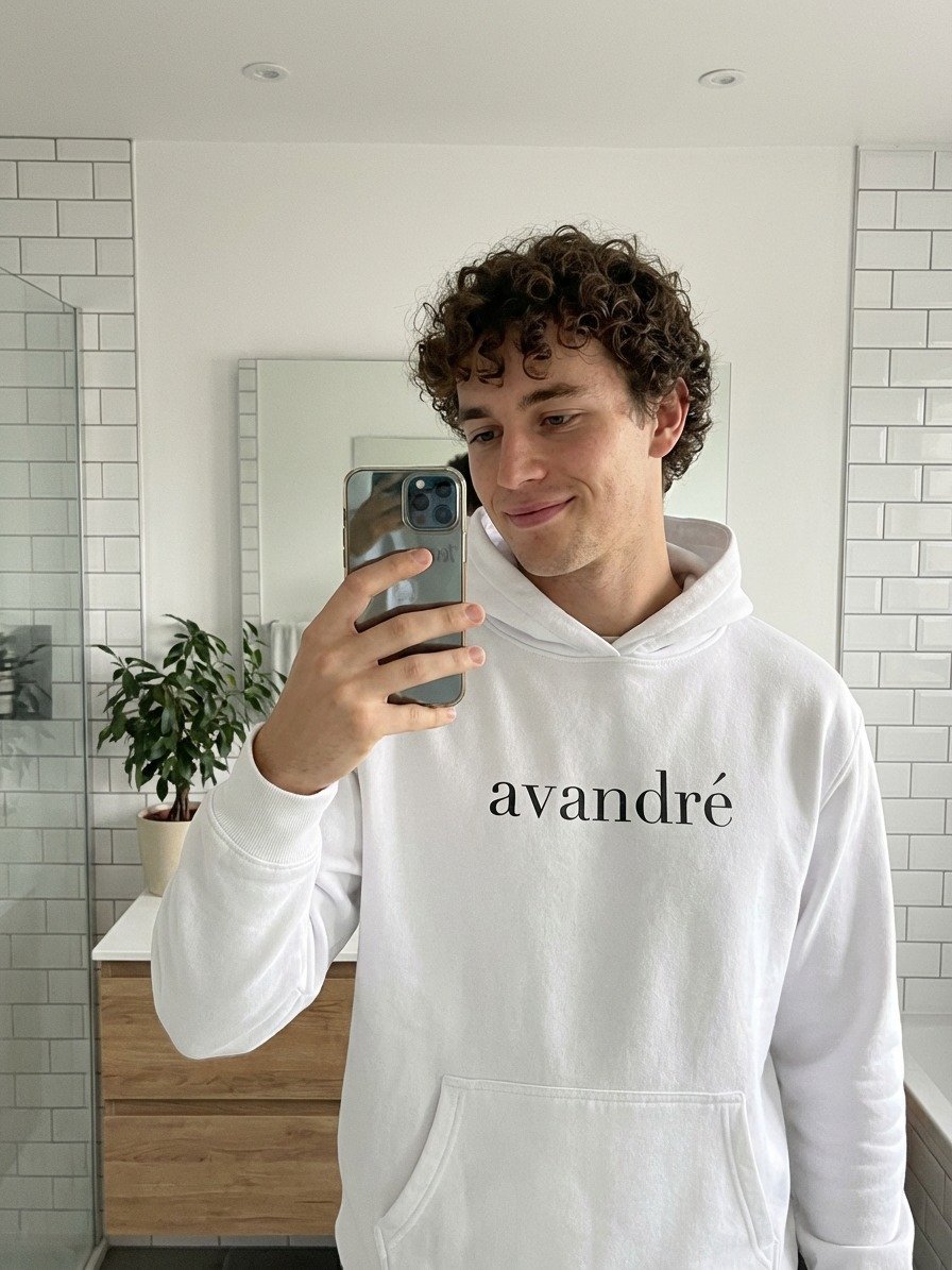 Avandre' Branded White Hoodie product image (9)