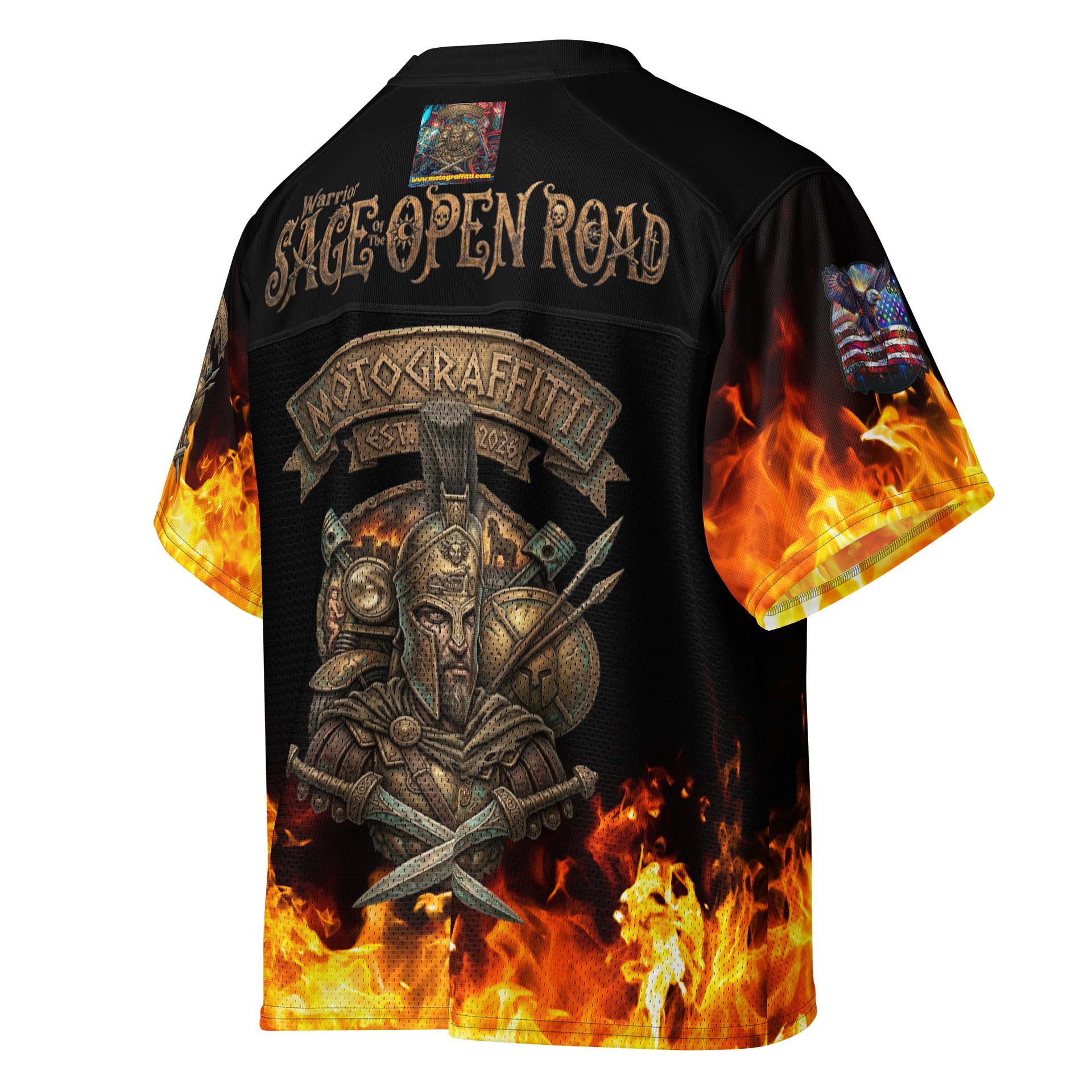 MötoGraffitti Warrior Sage Trojan Warrior Football Jersey product image (4)