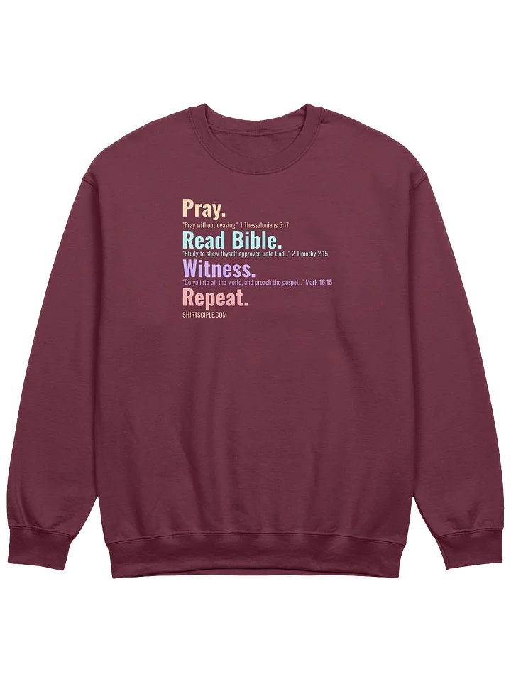 Pray Read Bible Witness Repeat Sweatshirt product image (9)