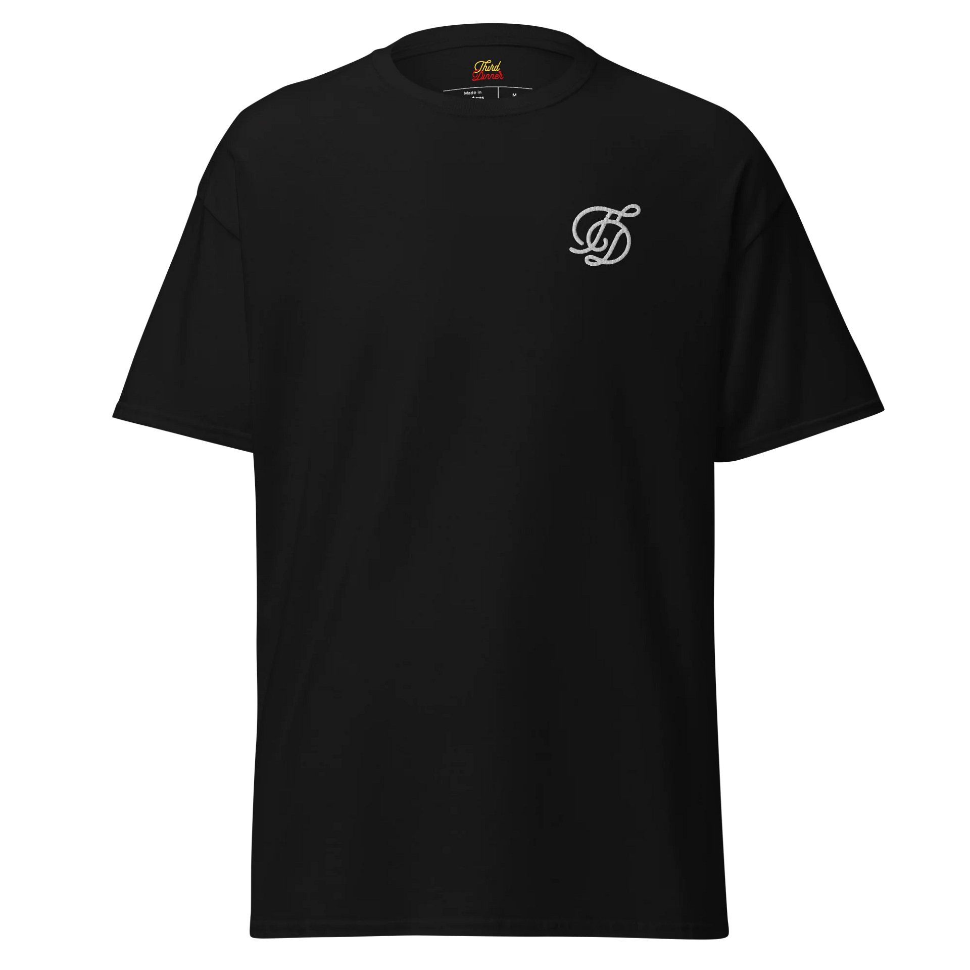 Black/White Embroidered Monogram Shirt product image (7)