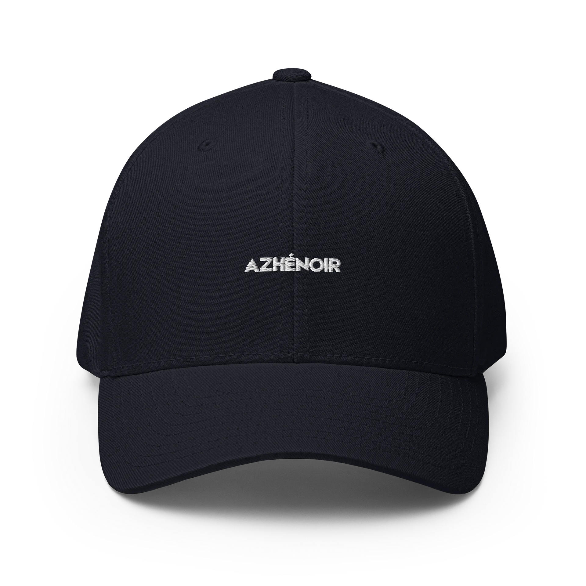 AZHÉNOIR Embroidered Flexfit Structured Cap — Black product image (1)