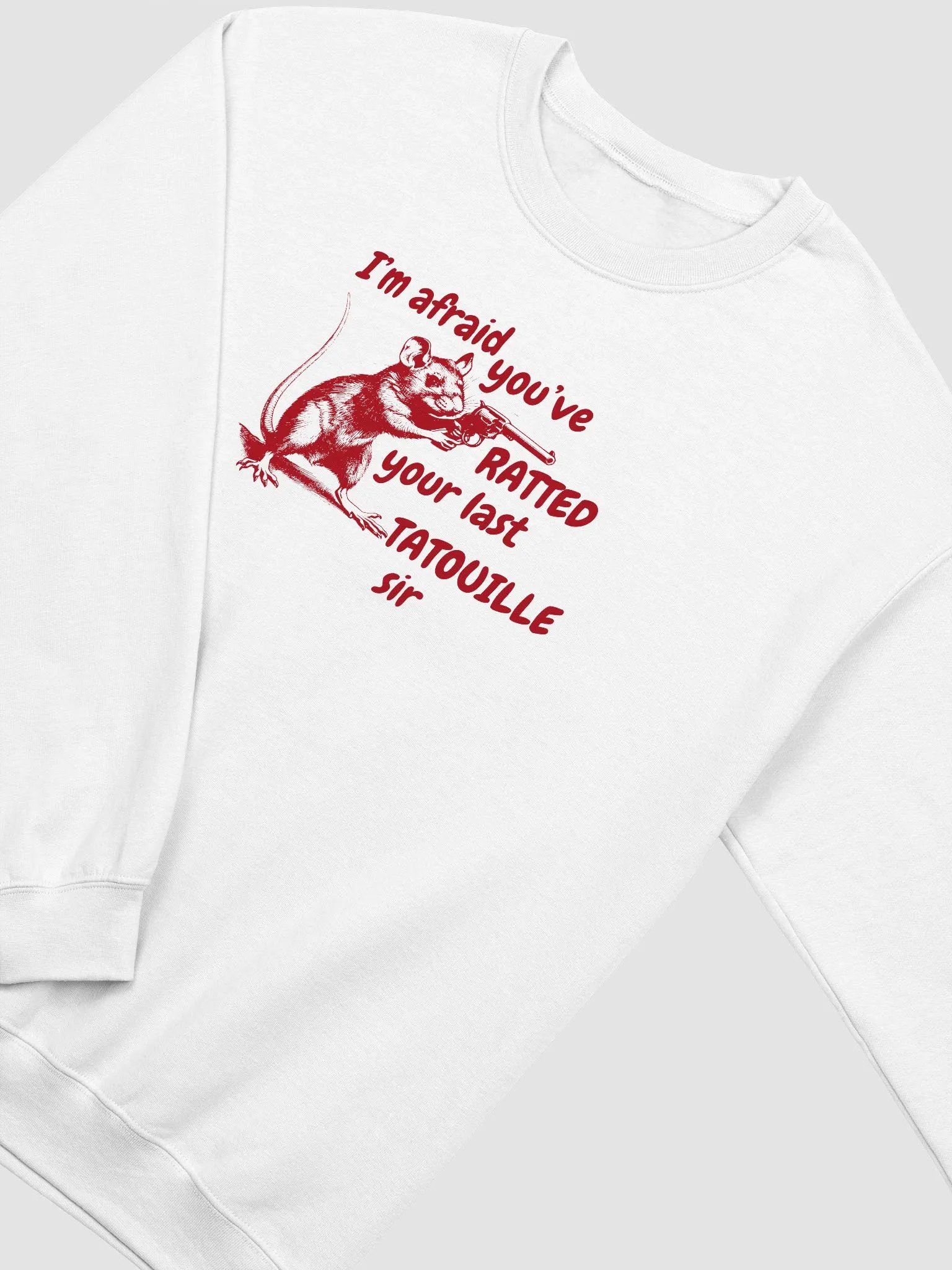 I'm afraid you've ratted Crewneck product image (3)