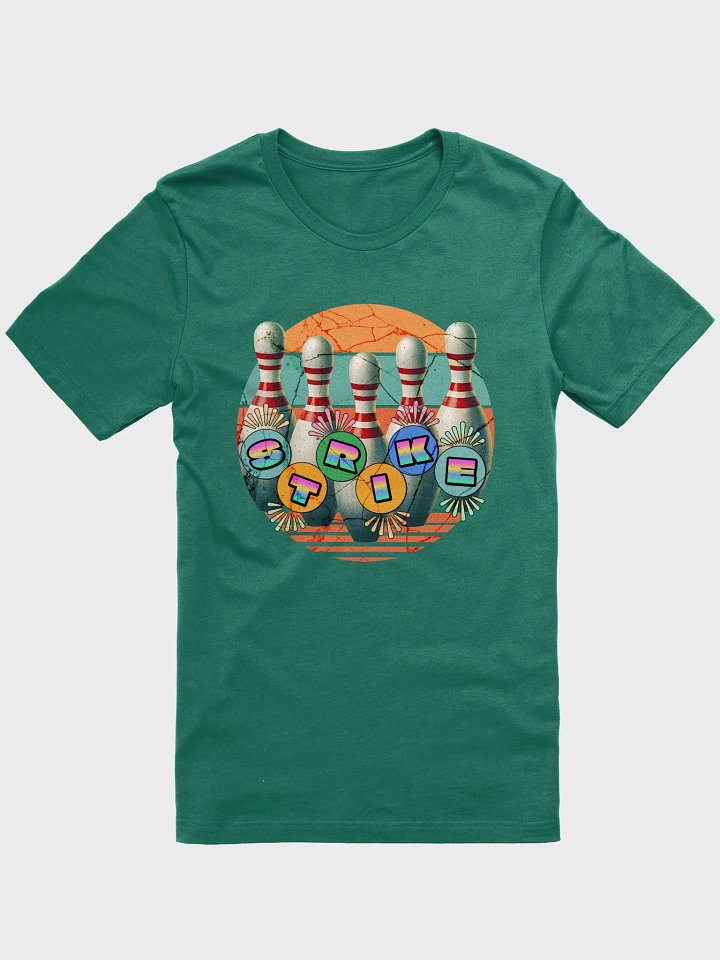 Bowing Pins Strike Retro T-Shirt product image (1)