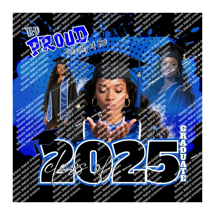 Editable Graduation Canva Template 2025 – Class of 2025 Photo Collage for T-Shirt, Yard Flag, Banner & Party Decor – Custom Graduation Design product image (1)