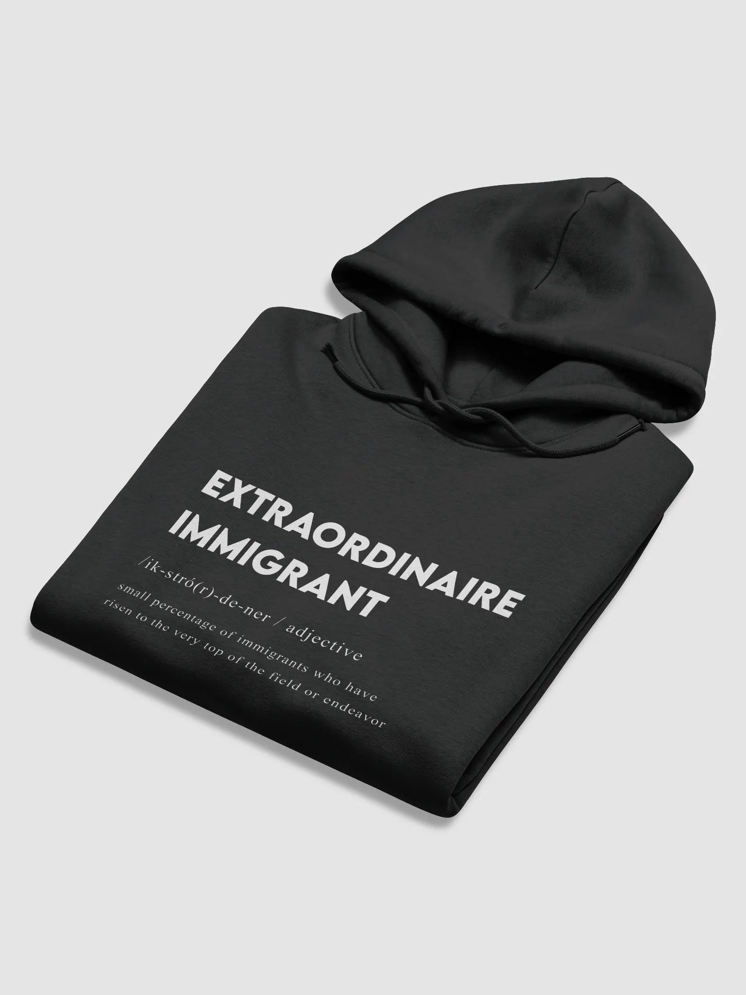 "Extraordinaire Immigrant Hoodie" product image (2)