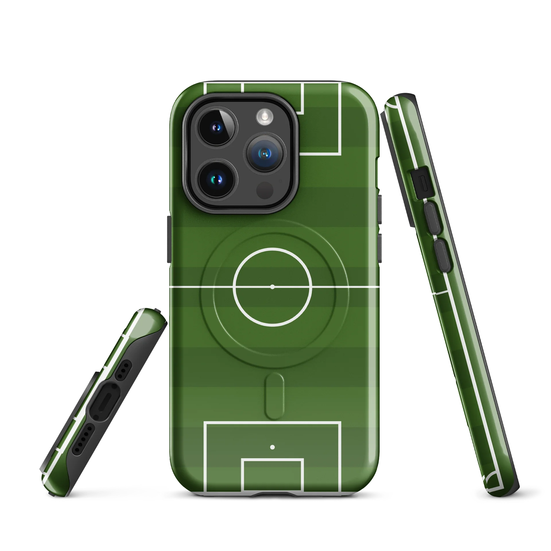Pitch-Perfect MagSafe® Tough Case — Top-Down Soccer Field product image (1)