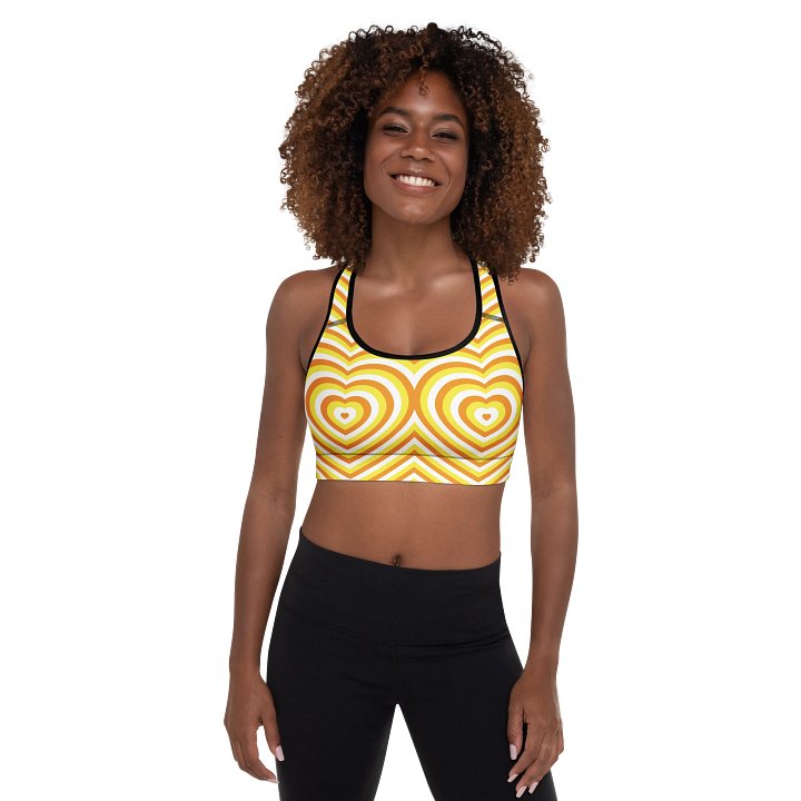 Maverique Pride Hearts Padded Sports Bra product image (1)