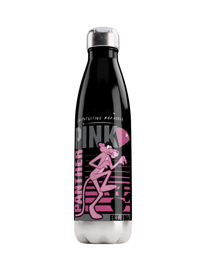 Diamond Pink Panther Stainless Steel Water Bottle product image (1)