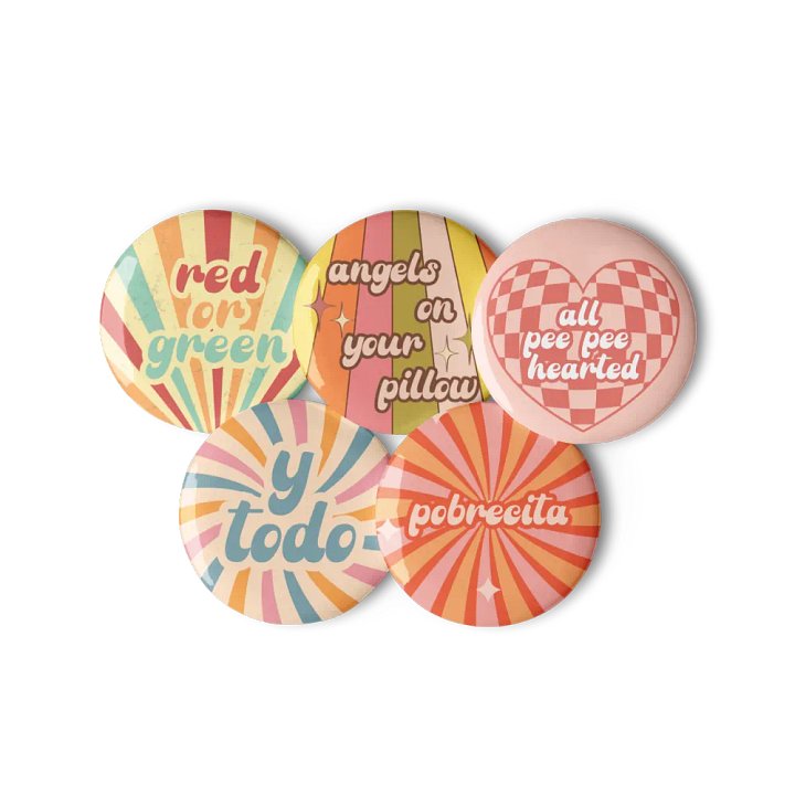 Retro Burque Pins product image (1)