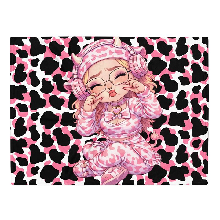 Cozy Horned Pajama Party Throw Blanket product image (2)