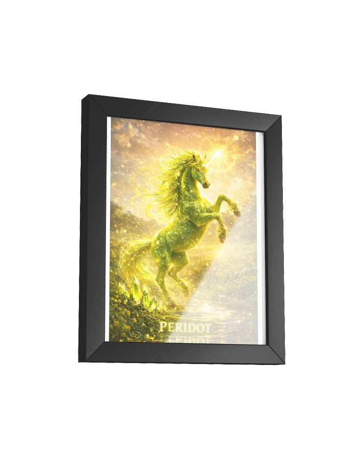 Peridot Unicorn Framed Poster product image (100)