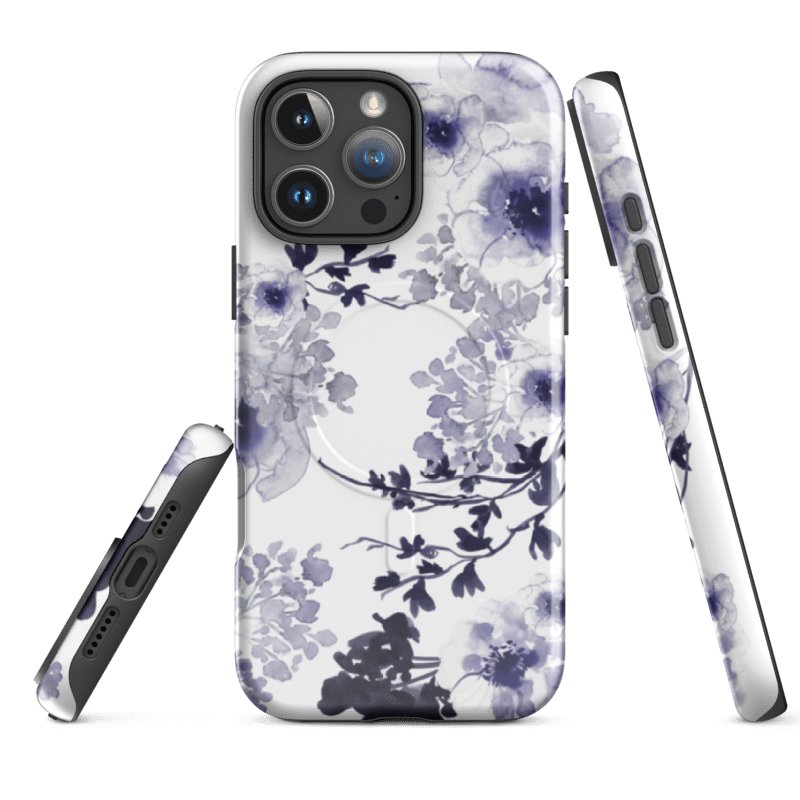 Elegant Blue Spring iPhone® case MagSafe® product image (2)