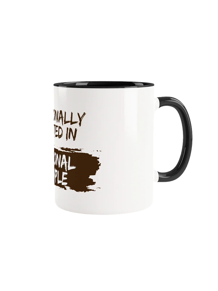 Emotionally Invested in Fictional People - Black & White Glossy Mug product image (1)