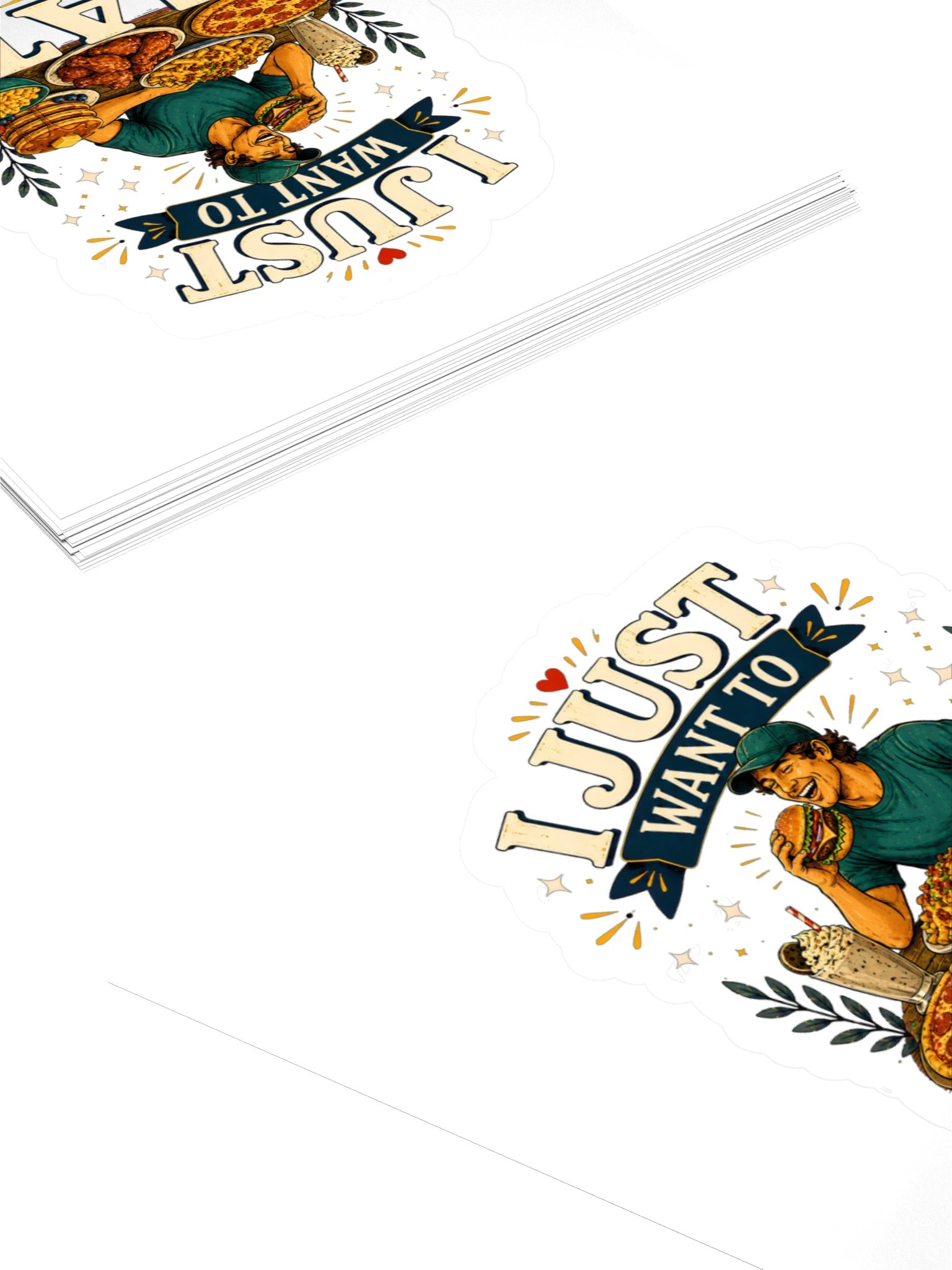 I Just Want To Eat Sticker product image (4)