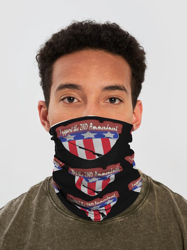 Customizable All-Over Print Neck Gaiter (I support the 2nd Ammend) product image (1)