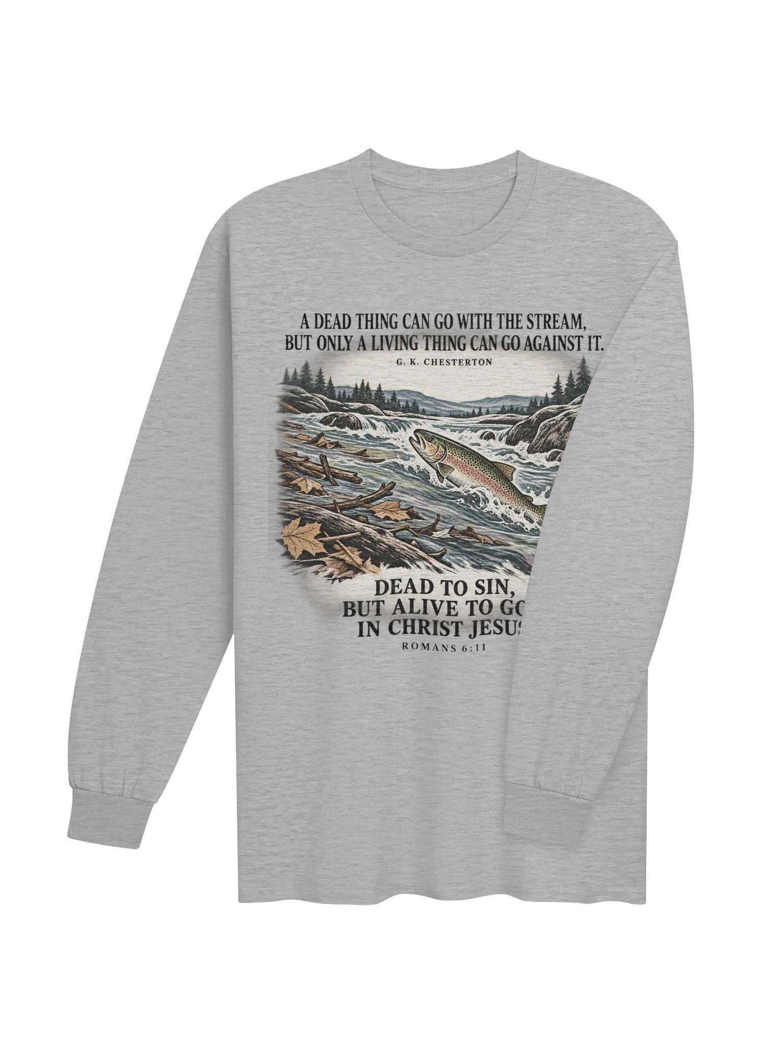 Swimming Upstream Long-sleeve T-shirt product image (12)